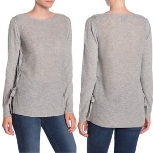 Sofia Cashmere Lace Up Side Sweater